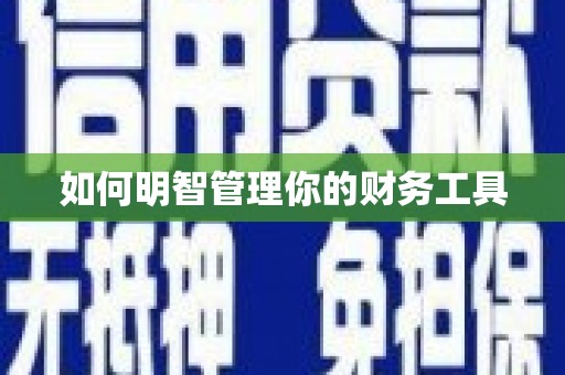 马公如何明智管理你的财务工具
