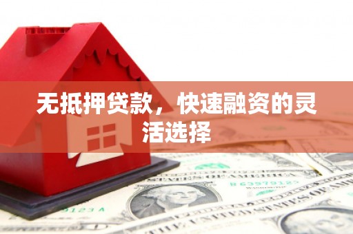 马公无抵押贷款，快速融资的灵活选择