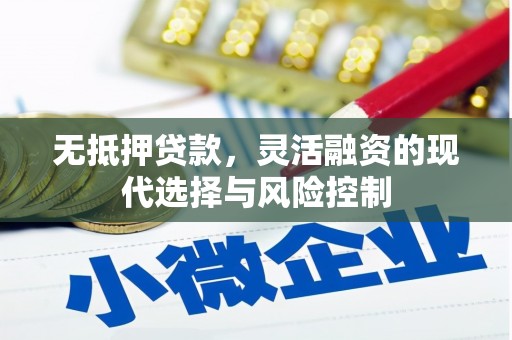 马公无抵押贷款，灵活融资的现代选择与风险控制