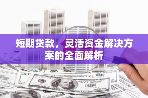 马公短期贷款，灵活资金解决方案的全面解析