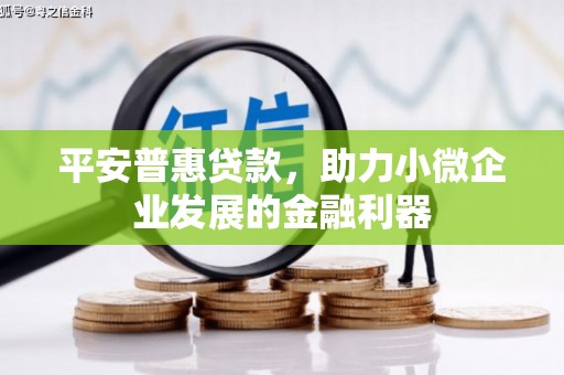 马公平安普惠贷款，助力小微企业发展的金融利器