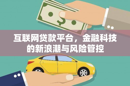 马公互联网贷款平台，金融科技的新浪潮与风险管控
