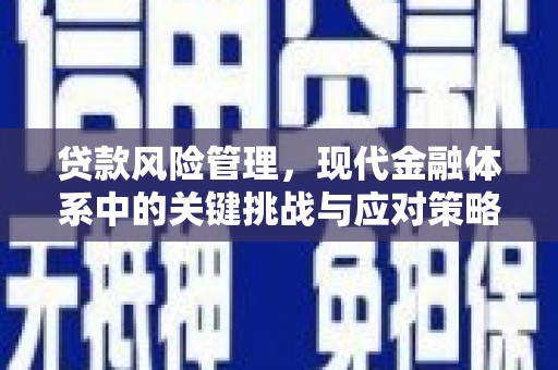 马公贷款风险管理，现代金融体系中的关键挑战与应对策略