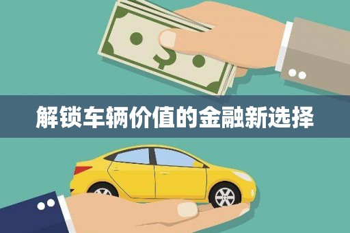 马公解锁车辆价值的金融新选择